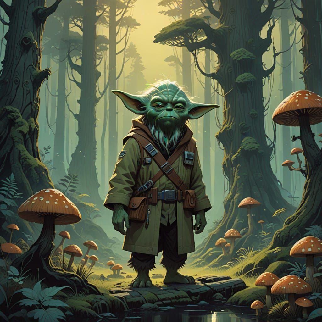 Powerful Force-Sensitive Hybrid in Mysterious Forest