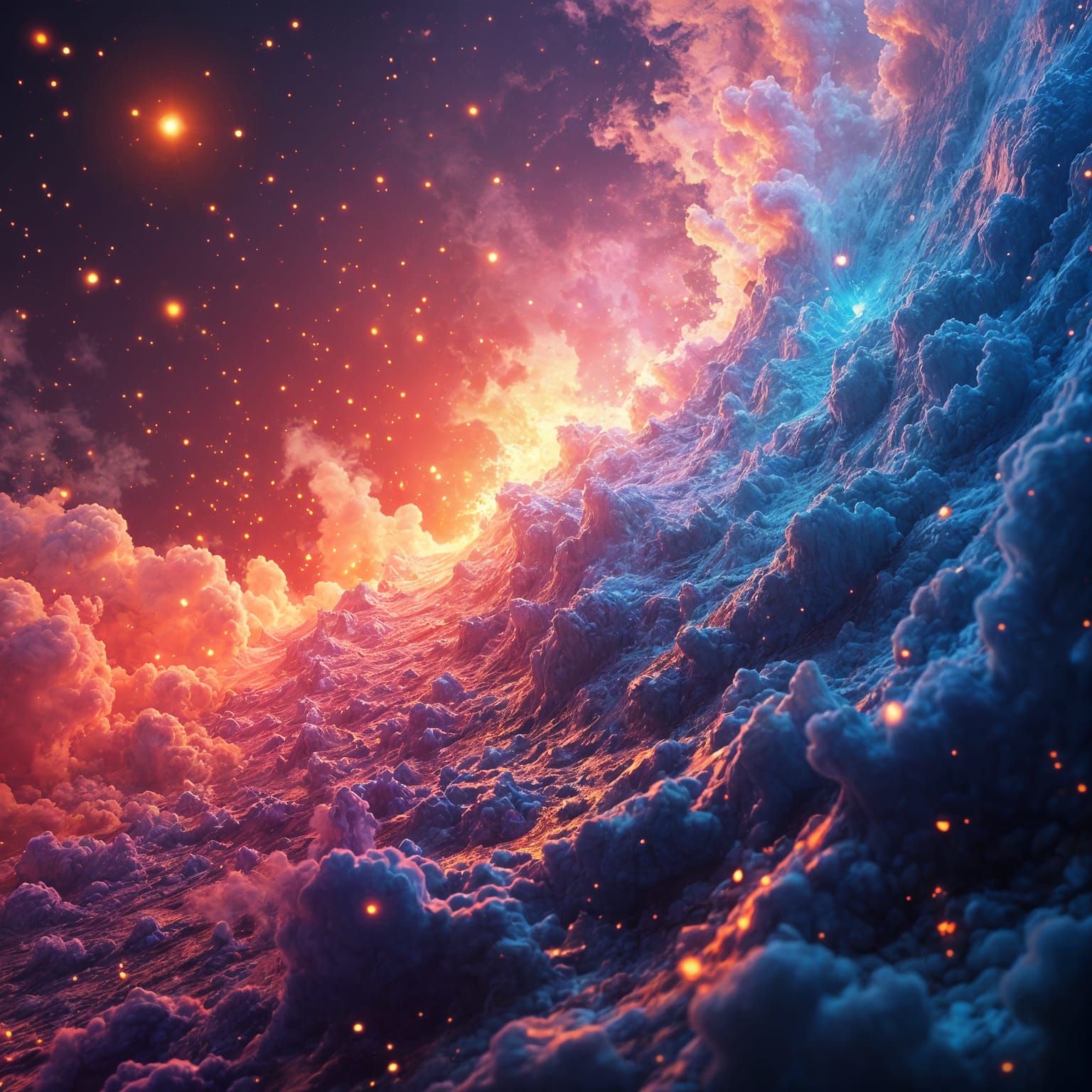 Abstract Dance Music: Detailed Matte Painting