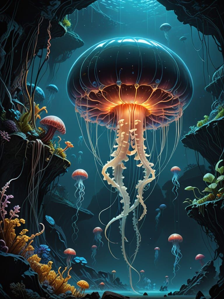 Glowing Deep-Sea Giant