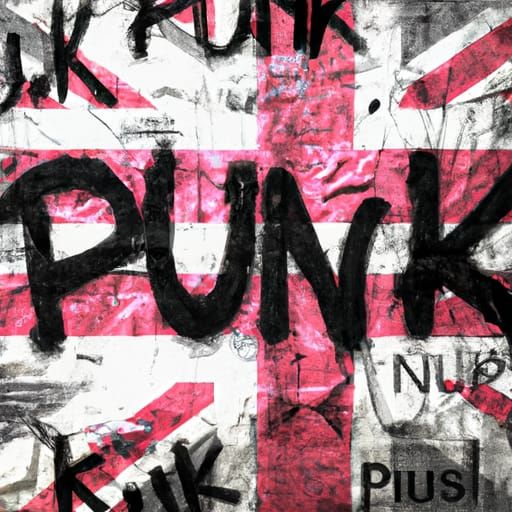 Punk Graffiti Walls with Torn Posters