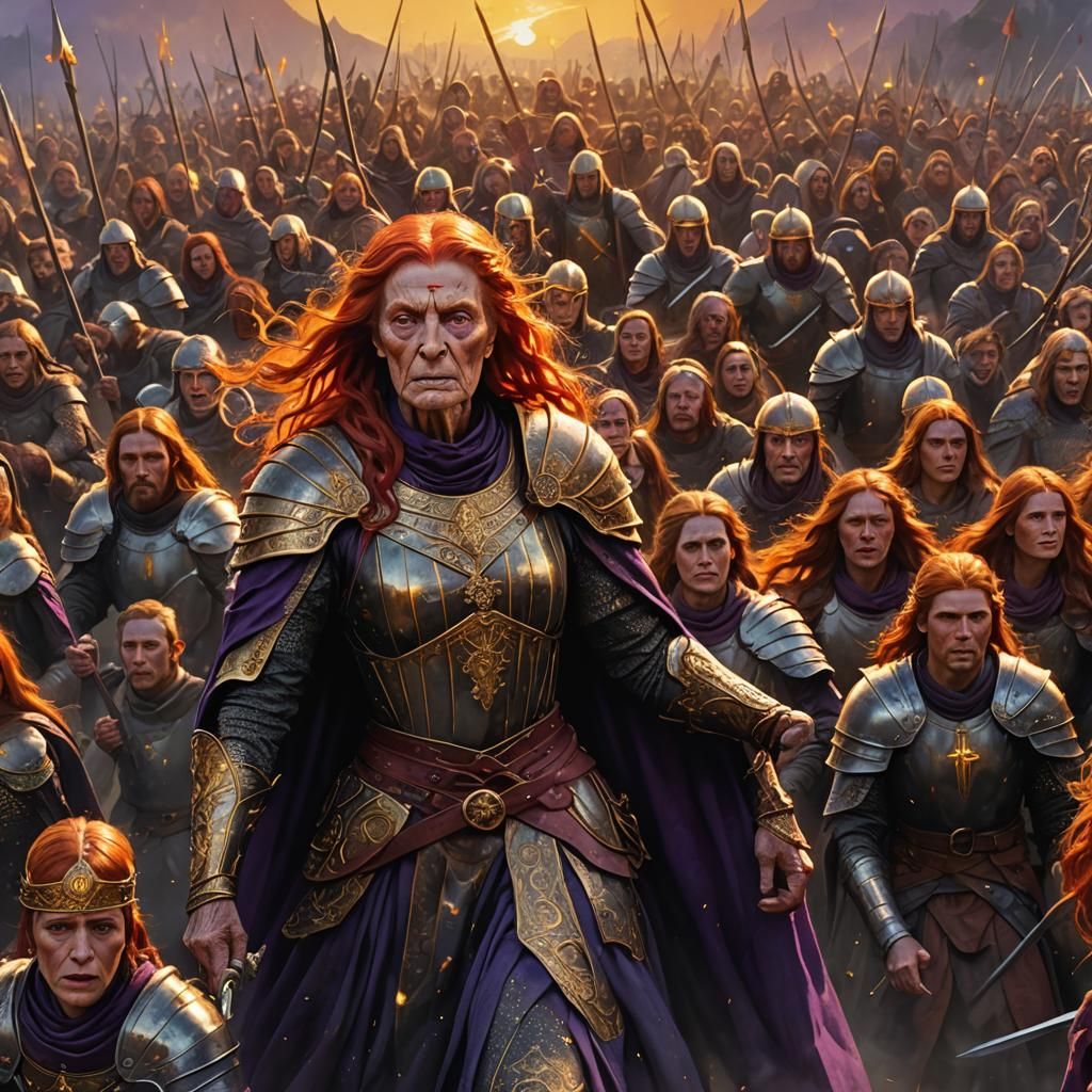 Dark Fantasy Transvestite as Eleanor of Aquitaine