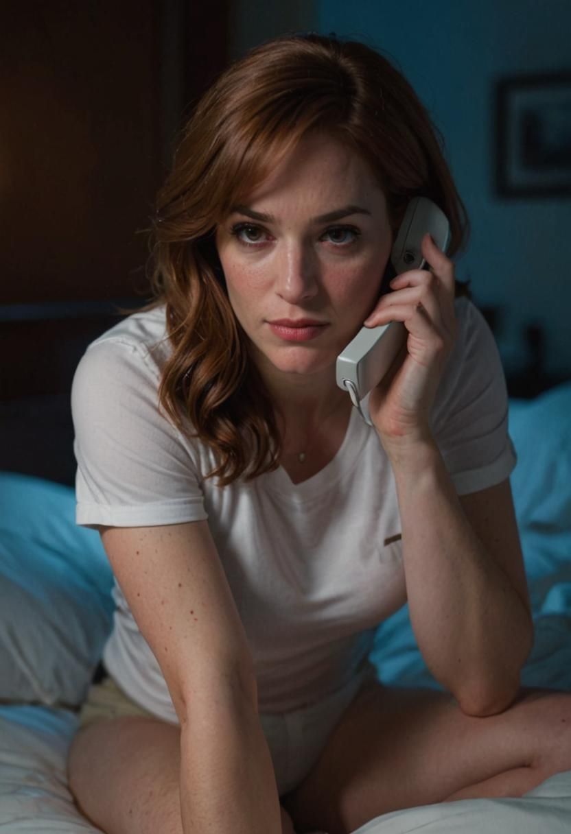 Detective Holowitz on the Phone at Night