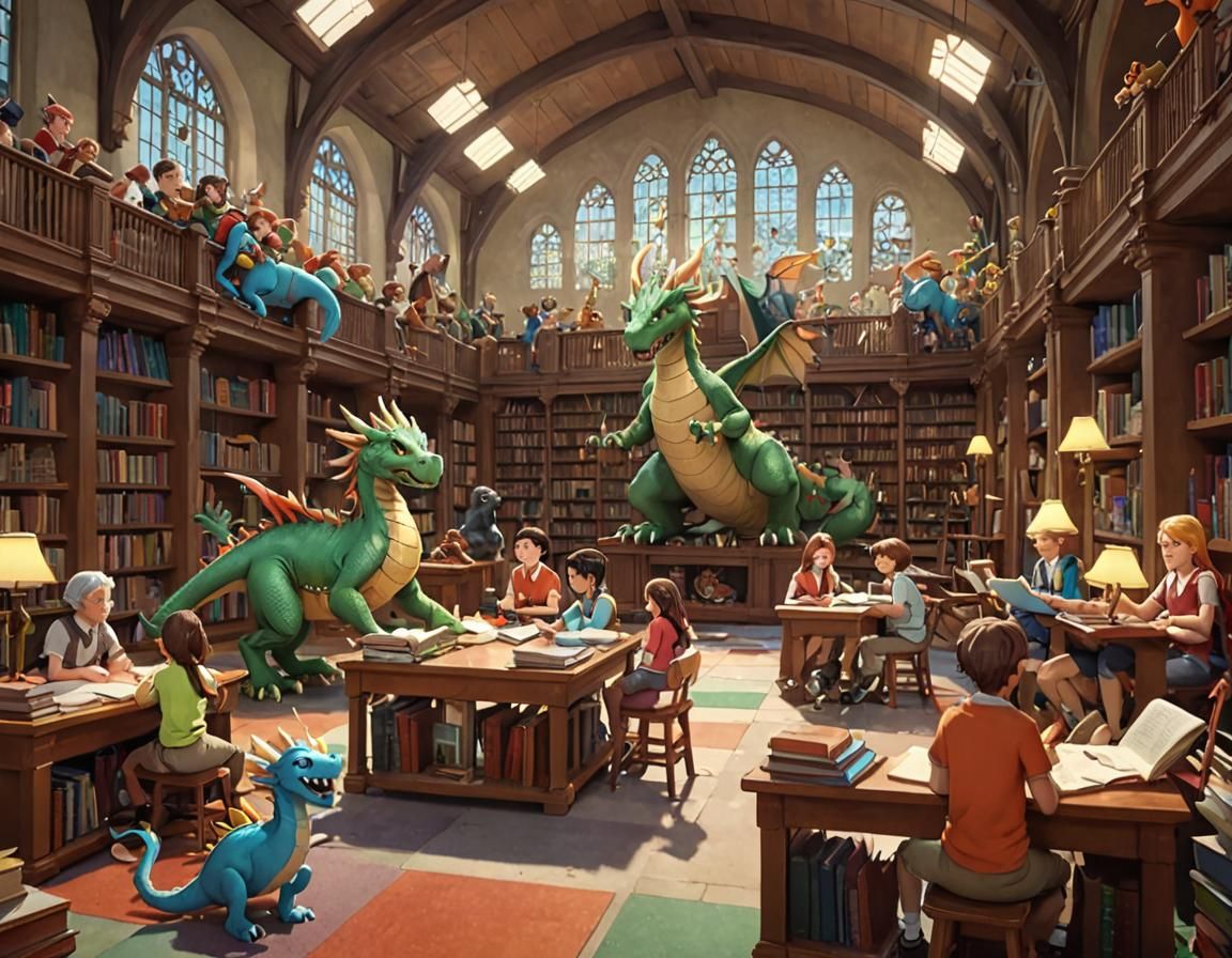 Mythical Creatures Enjoy School Day