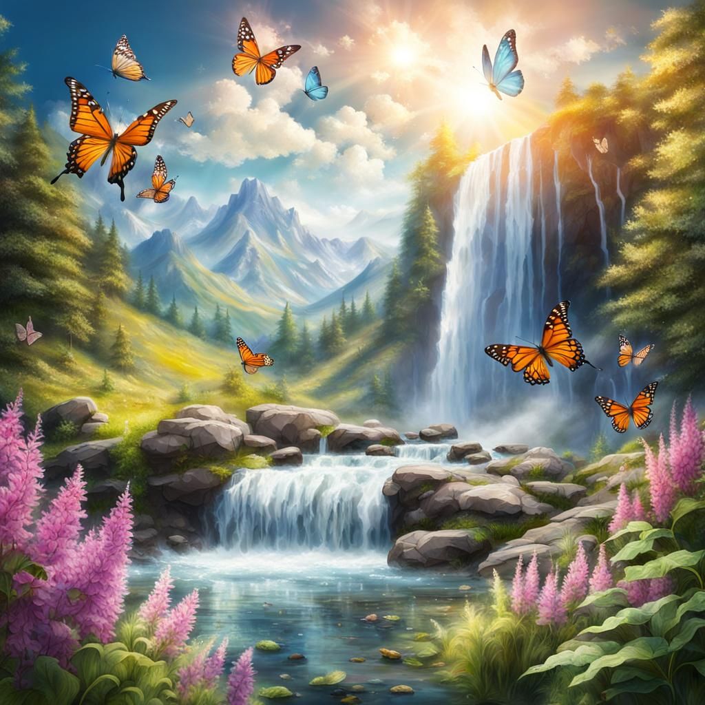Just up in the mountains