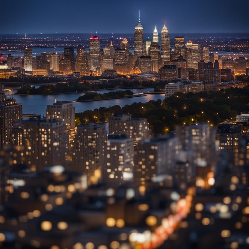 Jersey Cityscape: Sharp Focus, Natural Bokeh