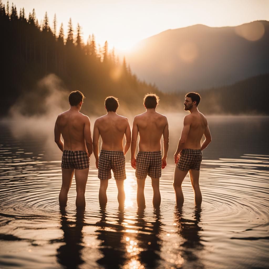 Golden Hour at British Columbia Hot Springs