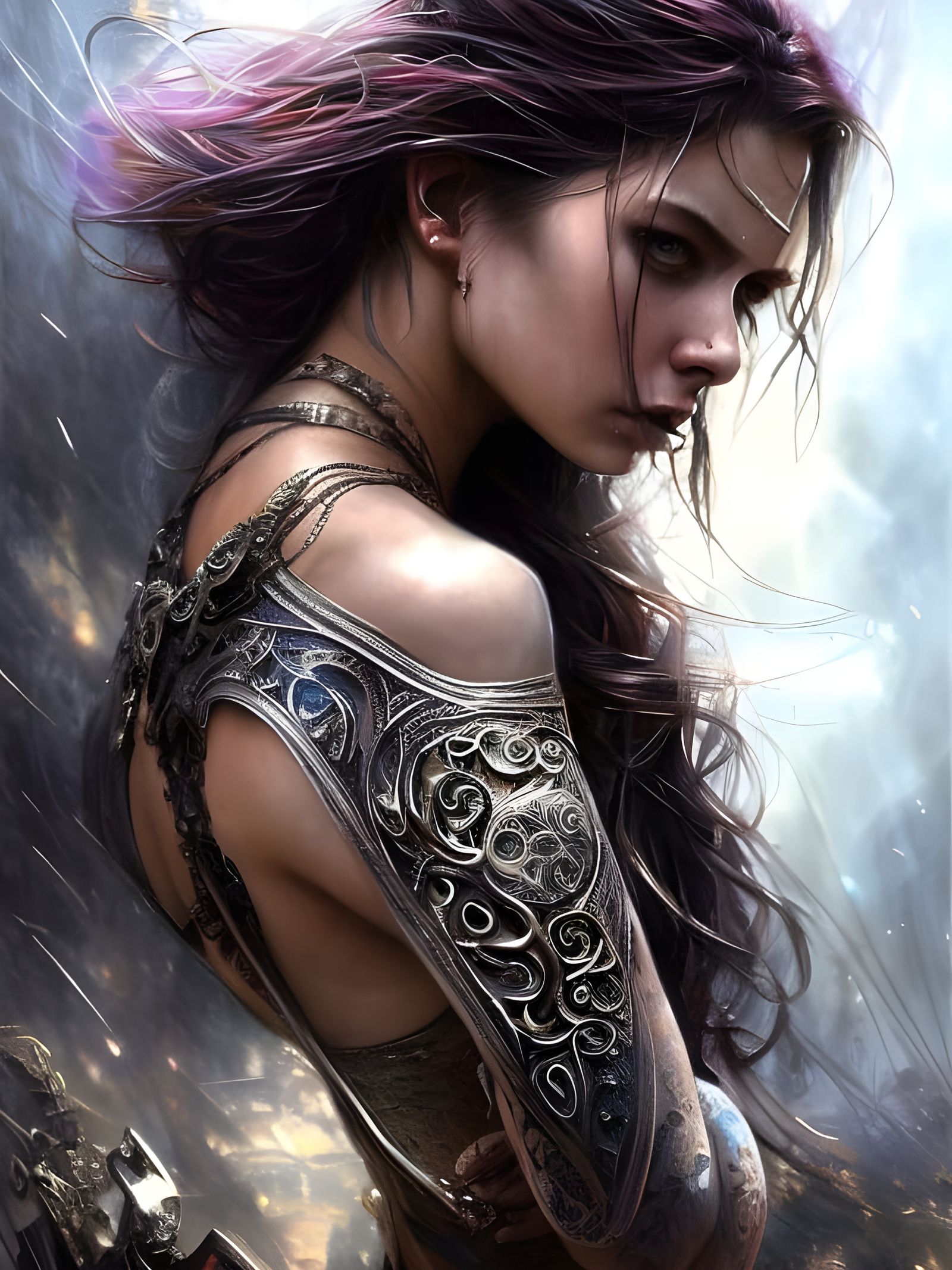 Vibrant Masterpiece of Intense Anger