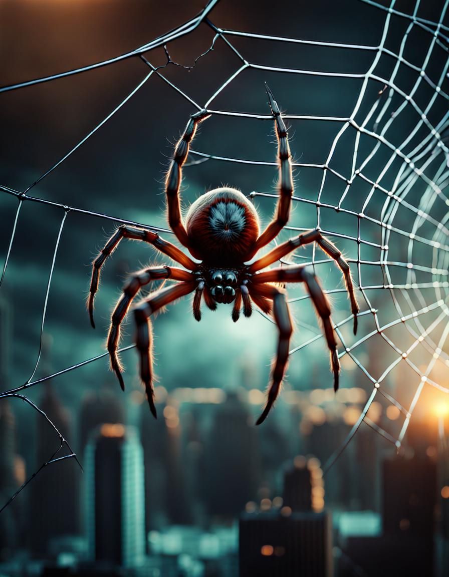 Spider Web Trap: Epic Digital Matte Painting