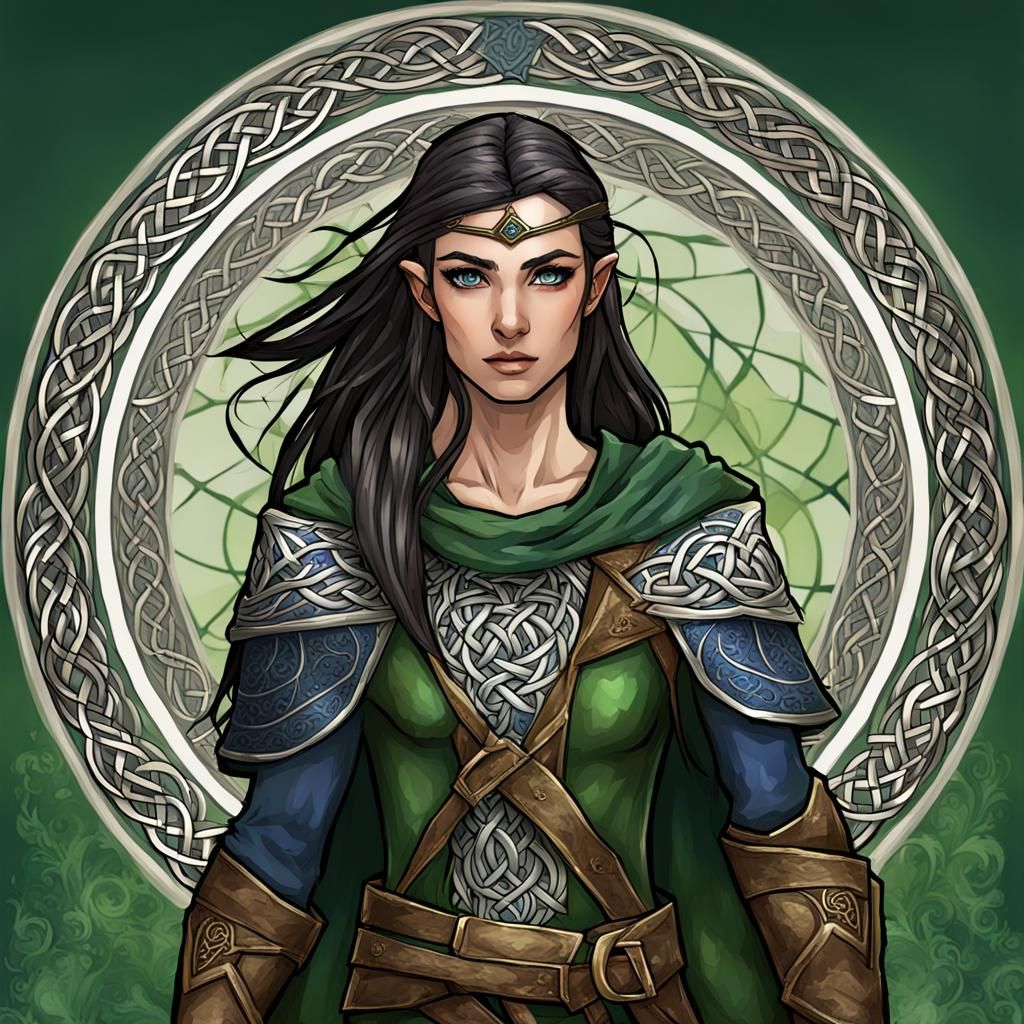 Elven Ranger: A Celtic Heroine in Digital Art