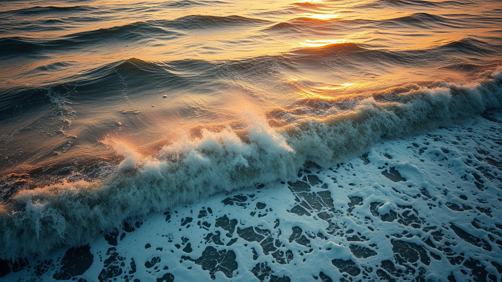 Tsunami Waves Crash onto Banda Aceh Shores