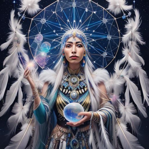Crystal Orb Encasing the Milky Way Dreamcatcher