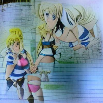 Anime Illustration: Lucy Heartfilia and Yukino Agria