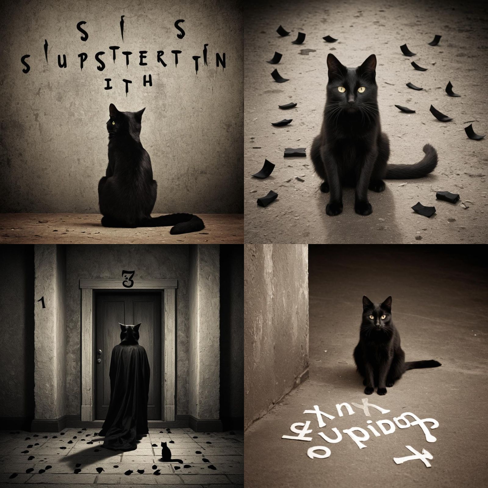 Abstract Conceptual Art of Superstition