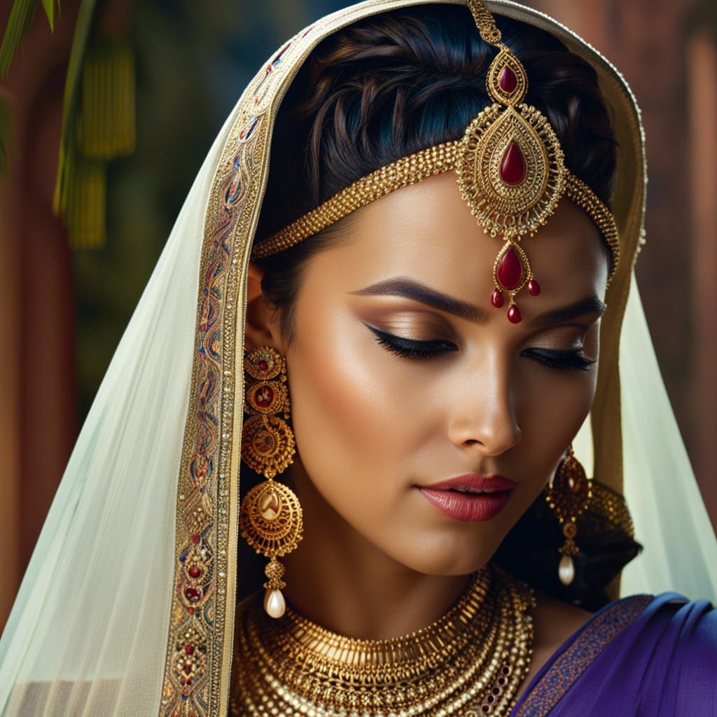 Mystical East Indian Scientist: Digital Matte Painting