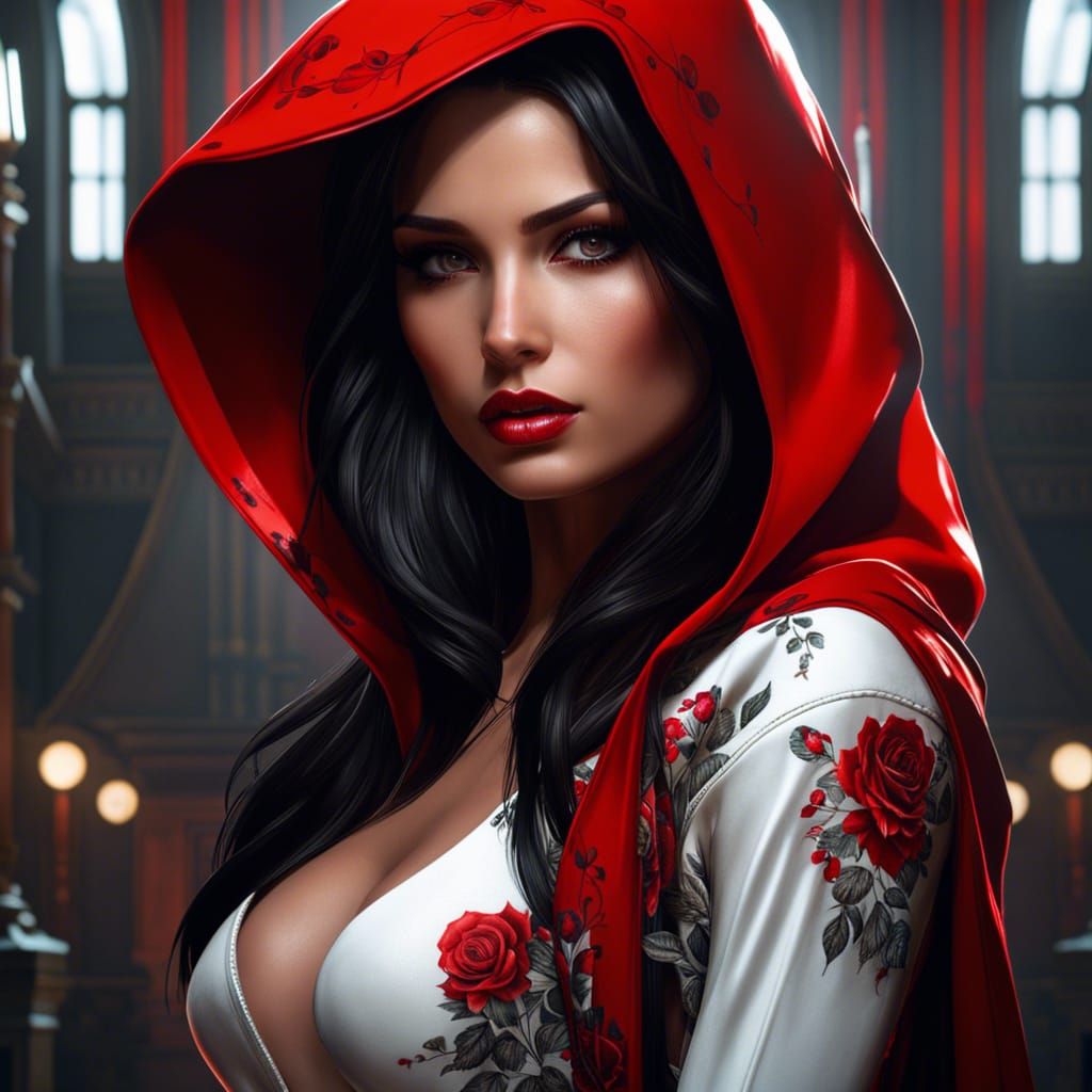 Stunning Polish Girl Portrait in Splash Art Style