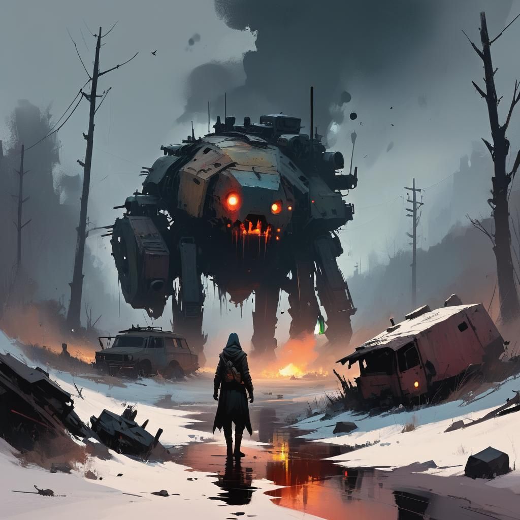 Grimdark Image in Ismail Inceoglu Style
