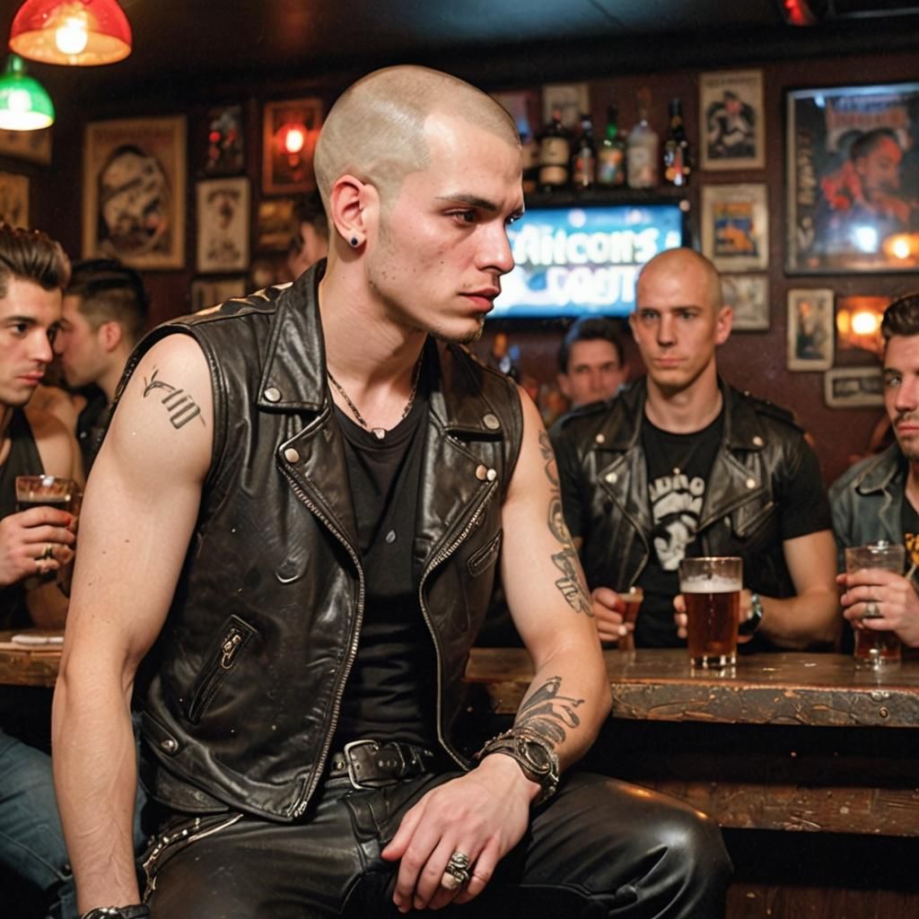 Punk Drinks at a Gay Bar