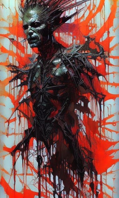 Badass Evil Demon Soul Portrait