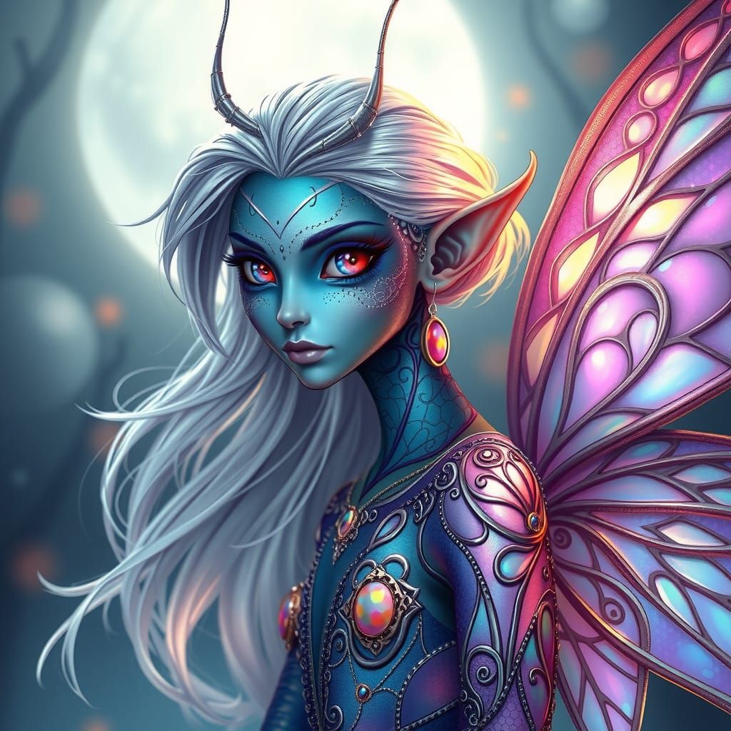 Celestial Fae in Shimmering Metallic Garb