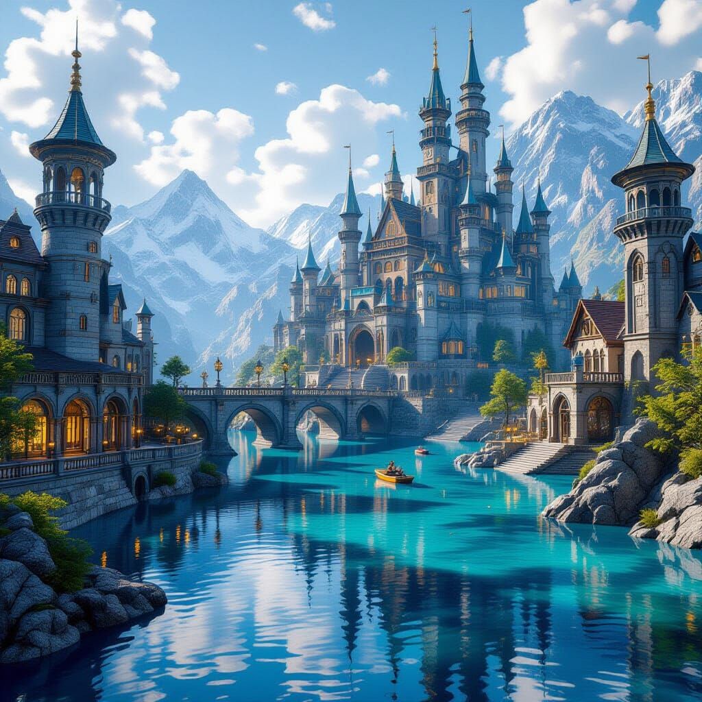 Fantastical Mirror with Intricate Detail