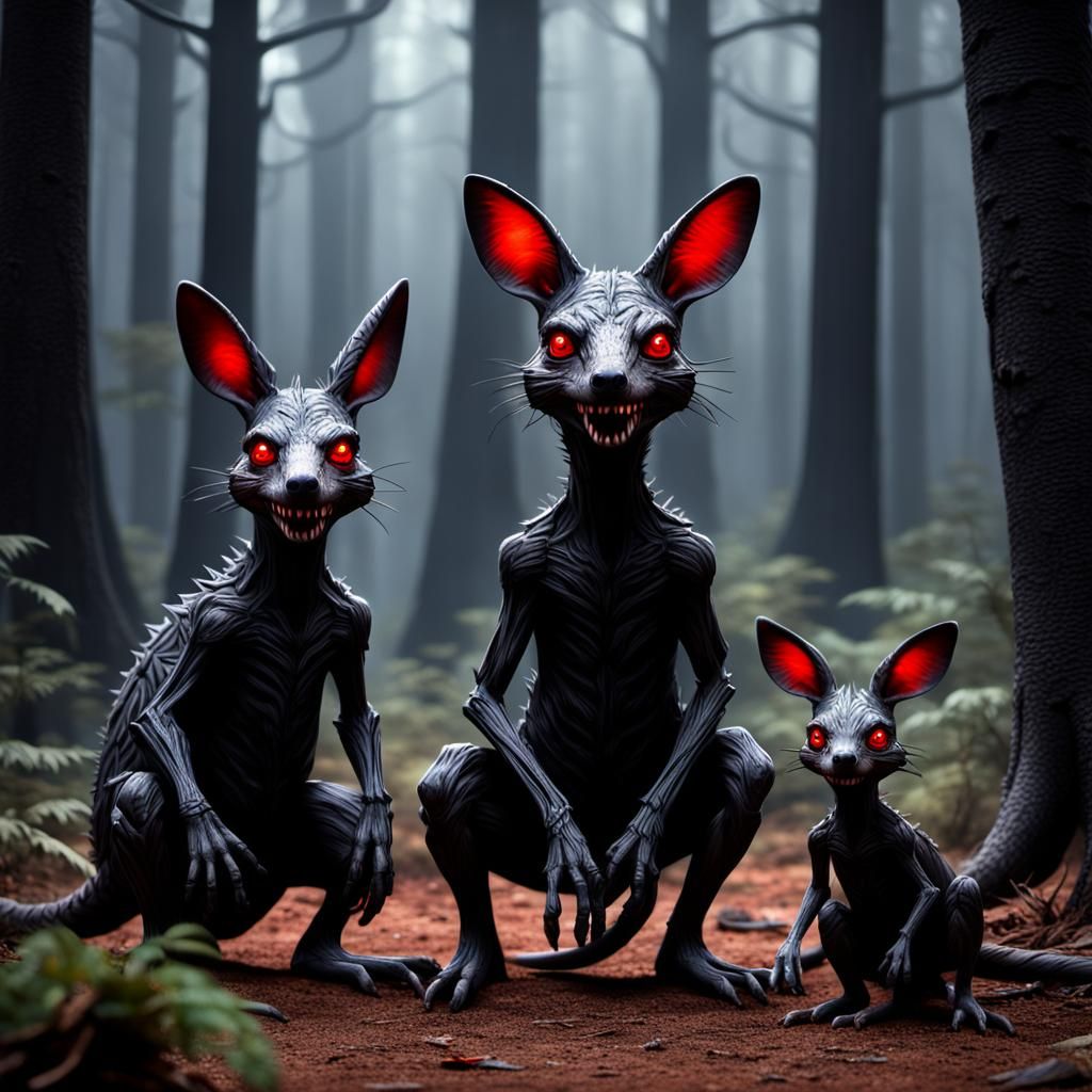 Menacing Kanga and Roo in Blighted Forest
