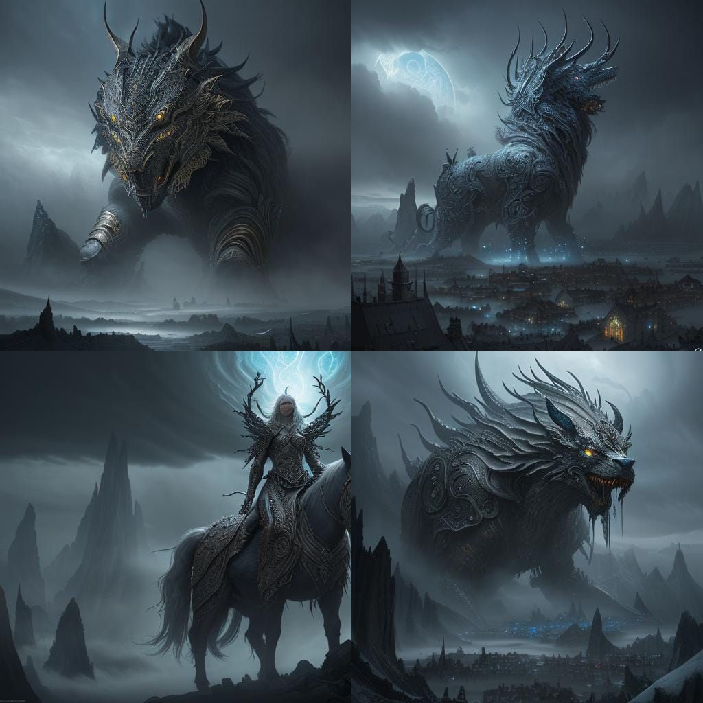 Epic Norse Mythology Digital Matte Painting