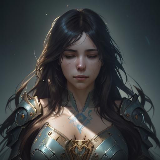 Detailed Portrait of Person in Deep Sleep