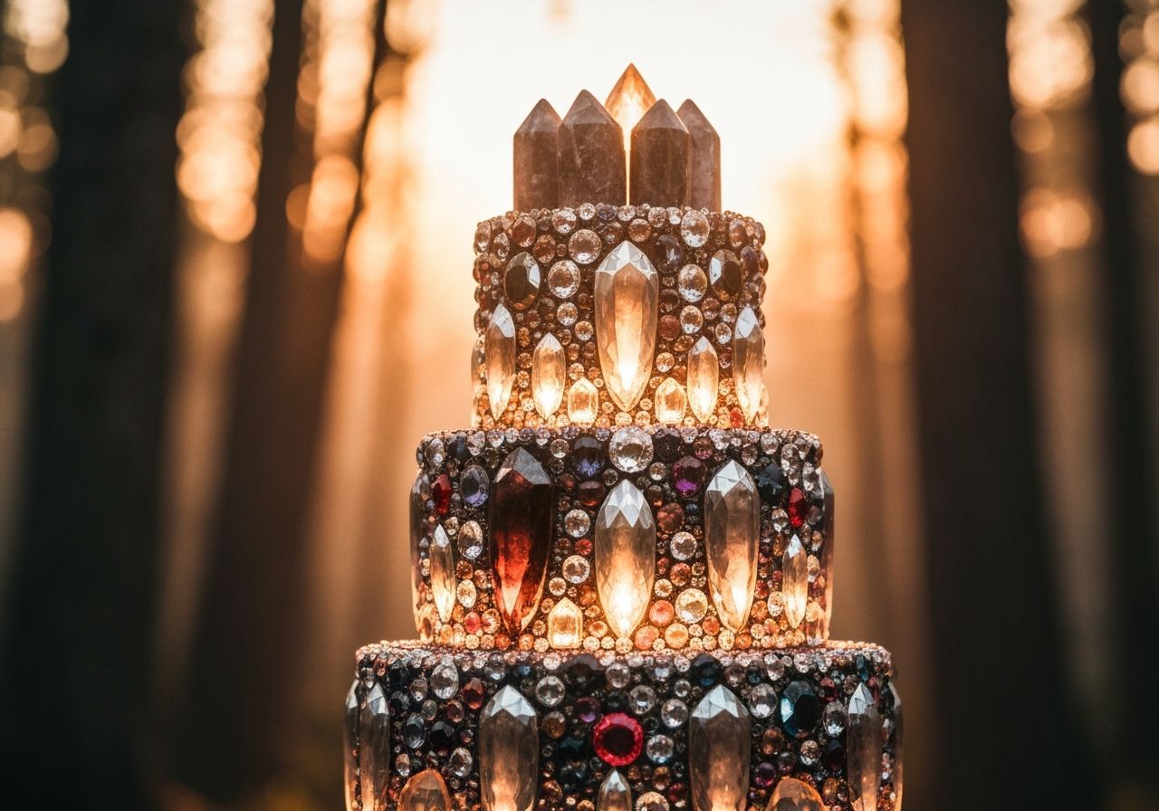 Gemstone Cake in Volumetric Lighting