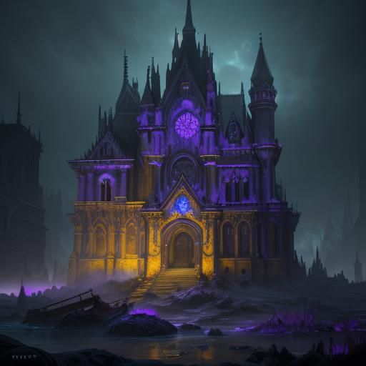 Frosted Object in Dark Fantasy Style