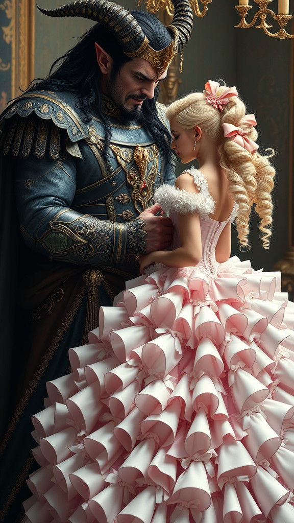 Demon King Buttons Corset of Princess Bride