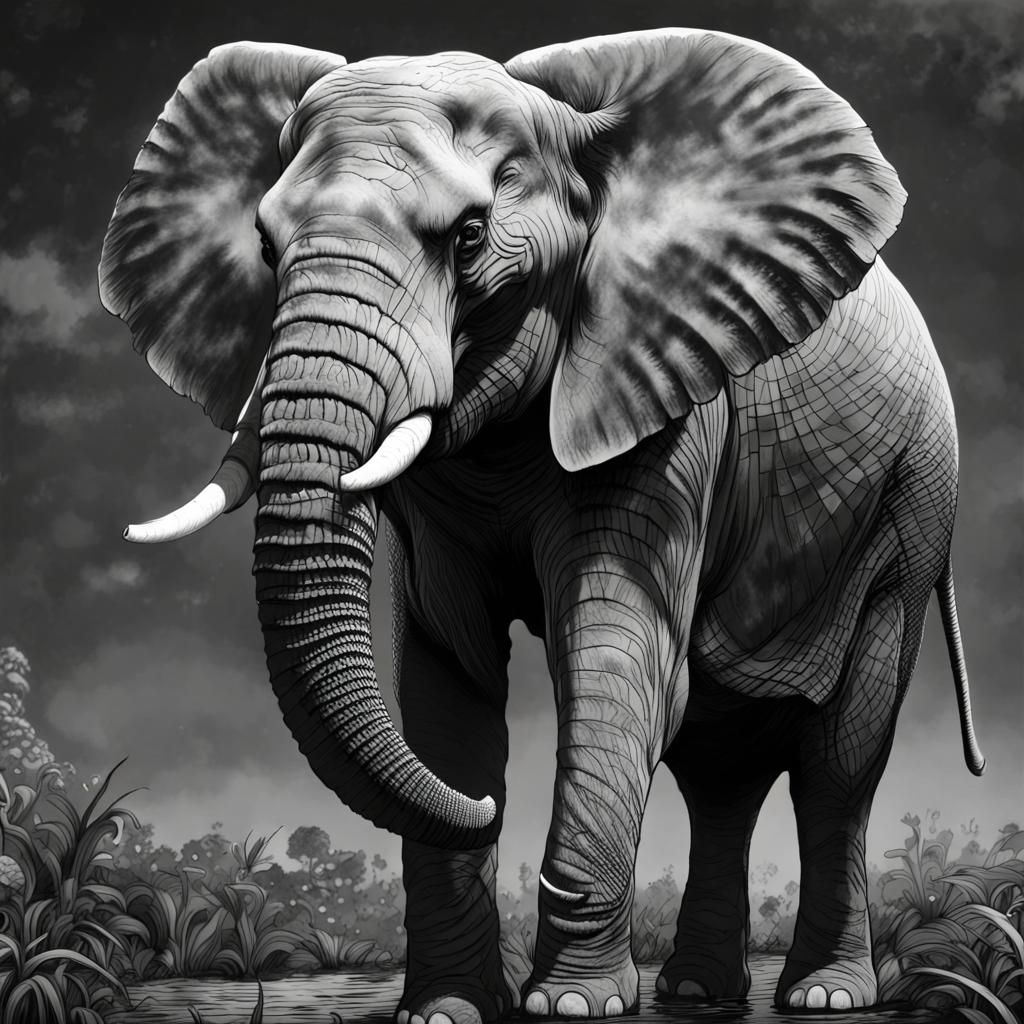 Black and white line drawing