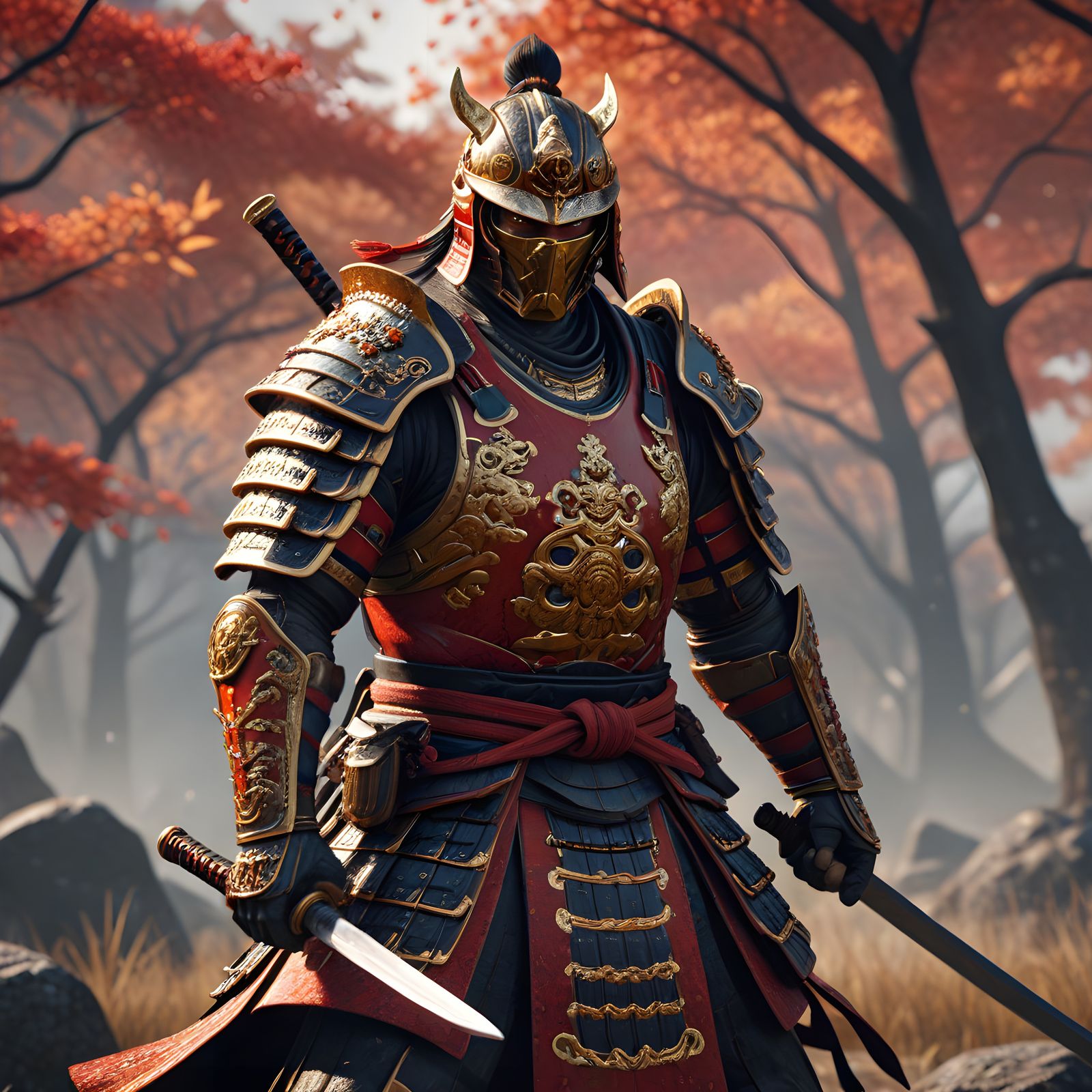 Samurai in Autumn