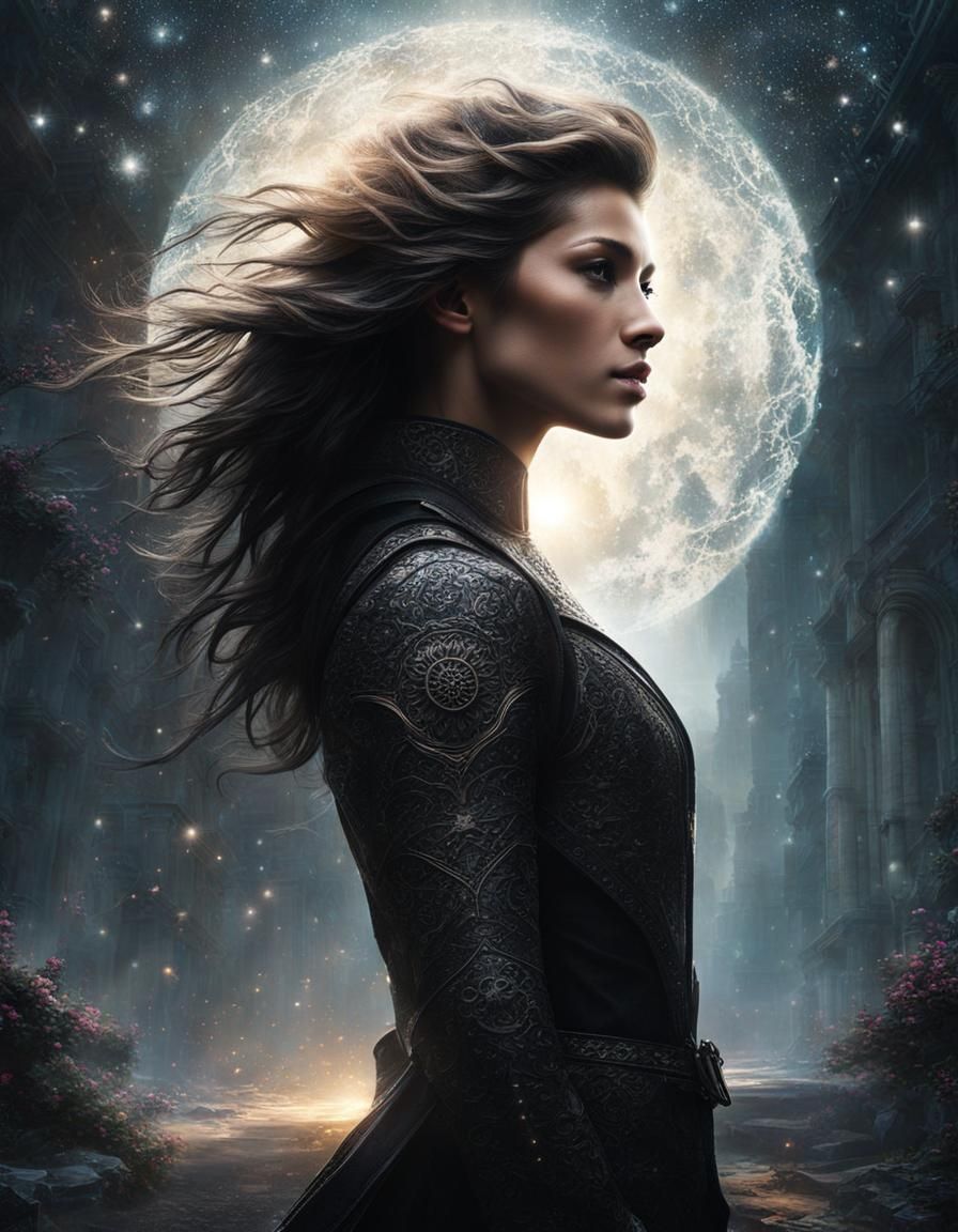 Surreal Toxic Punk Digitalscape with Ethereal Silhouettes