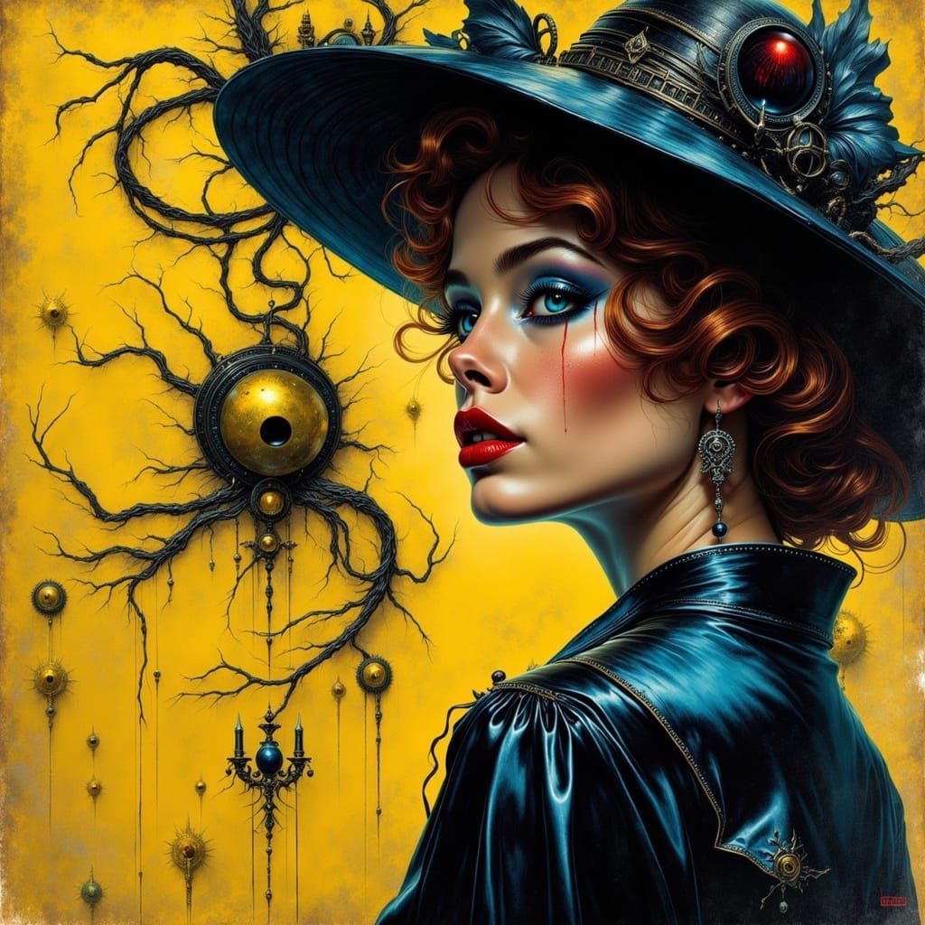 Woman Receives Letter From Hell in Minimalist Collage