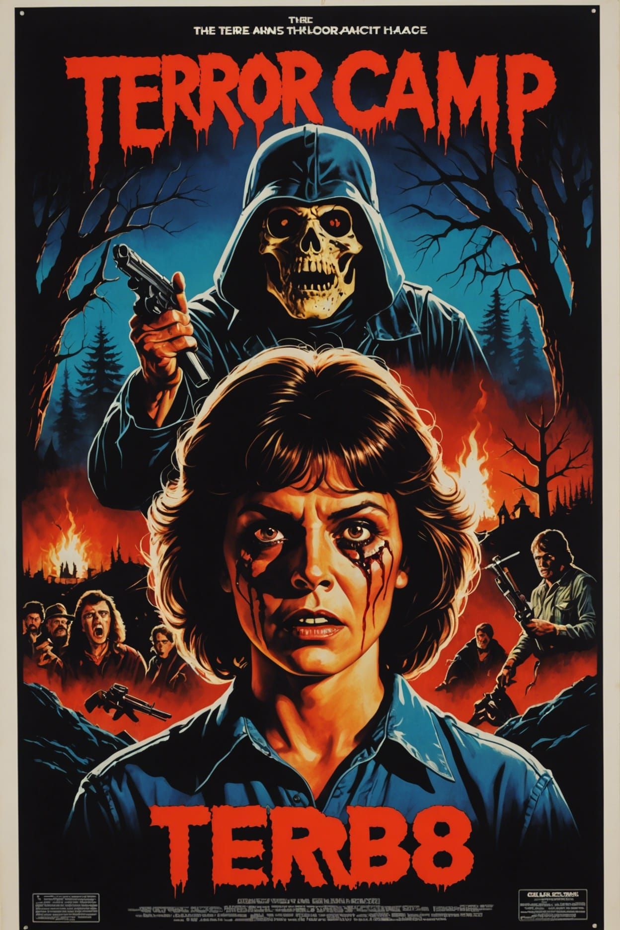 Terror Camp: 80s Horror Movie Poster