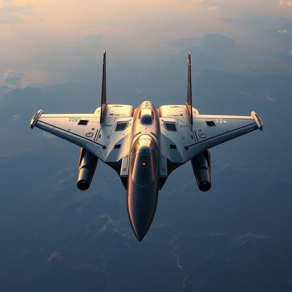 Futuristic Stealth Fighter Jet of Tomorrow