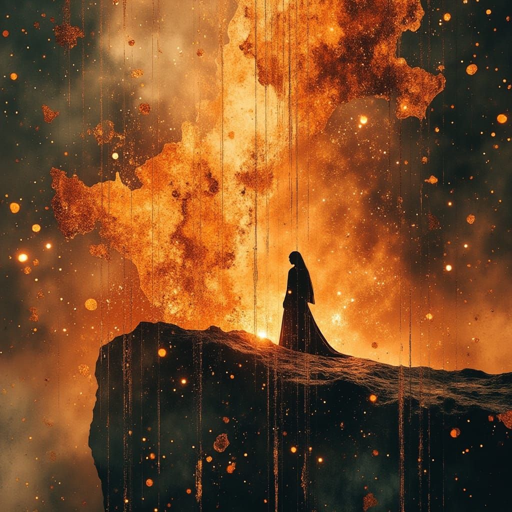 Ethereal Flames: A Divine Fire Dreamscape