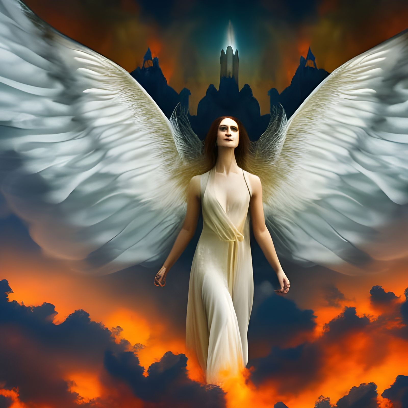 Heavenly Angel in Blazing Hell, Psychedelic Art