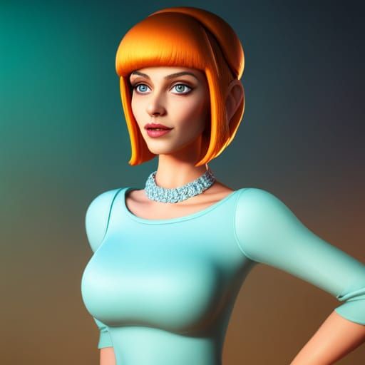 Grace The Human as Daphne, Digital Matte Painting