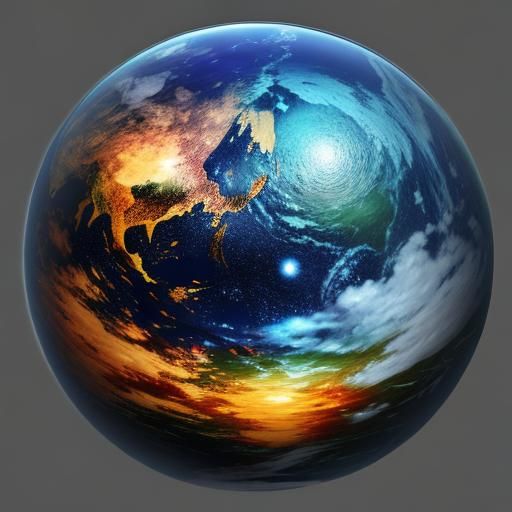 Beautiful AI-Generated Sphere Image