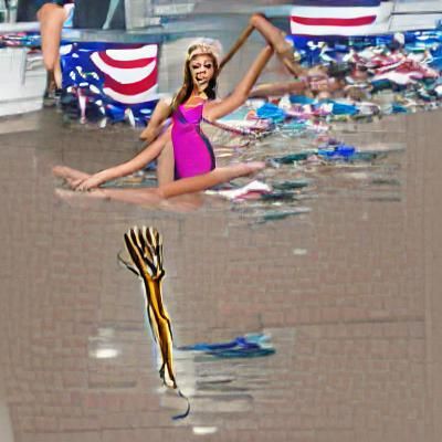 Surreal Beauty Pageant with Distorted Anatomy