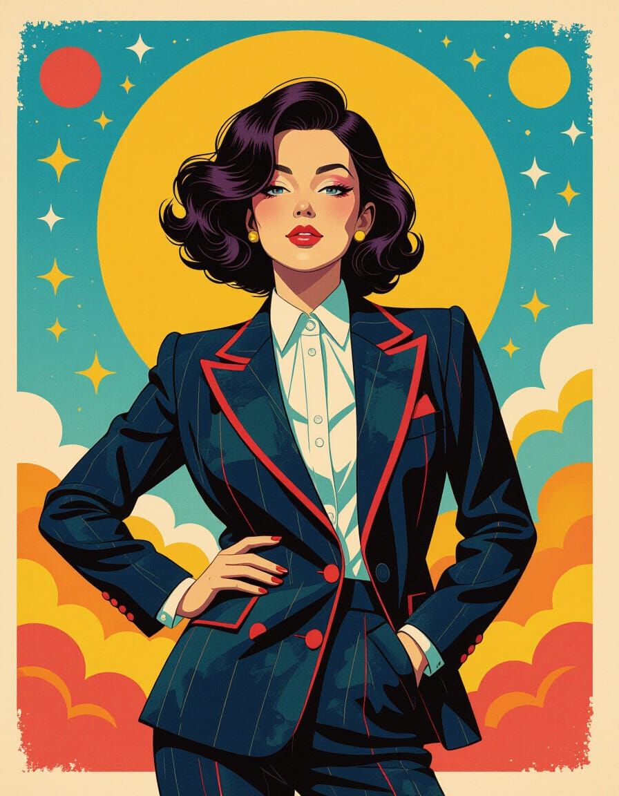 A whimsical, androgynous figure