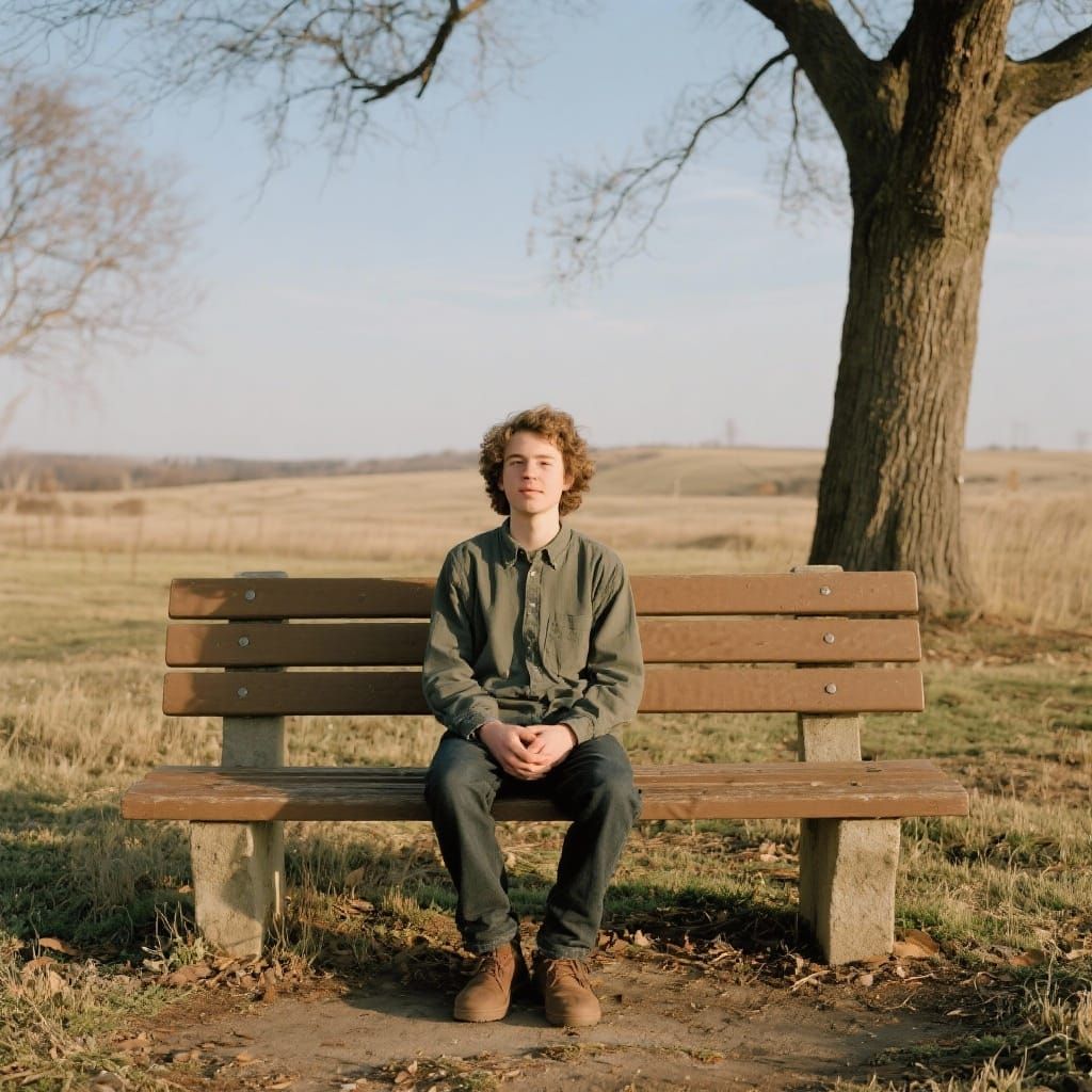 Herschel on a Park Bench in Isolation