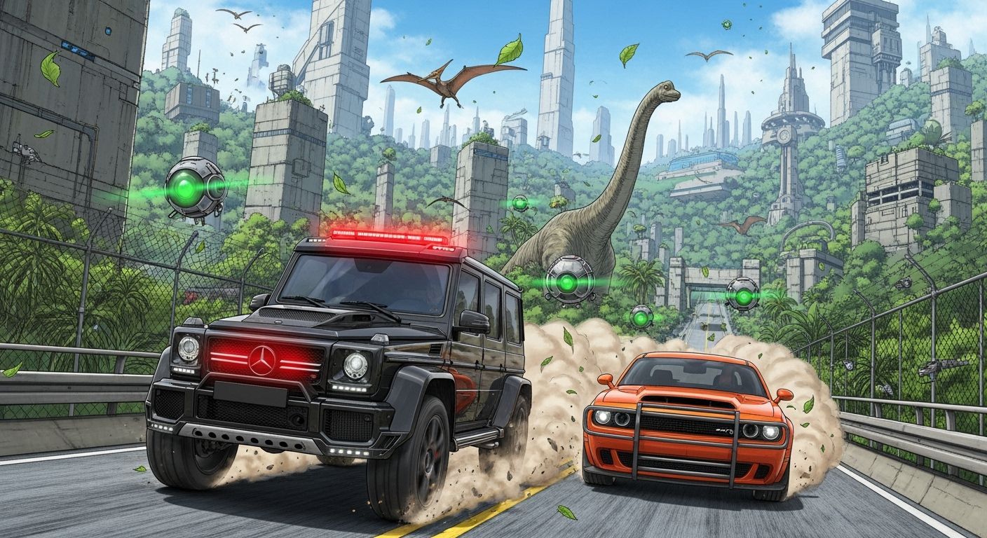 Black Mansory G-Wagon Races Through Jungle