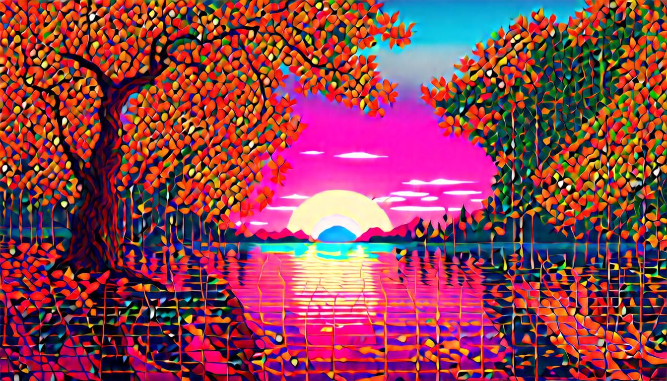 Vapor-fantasy scenery