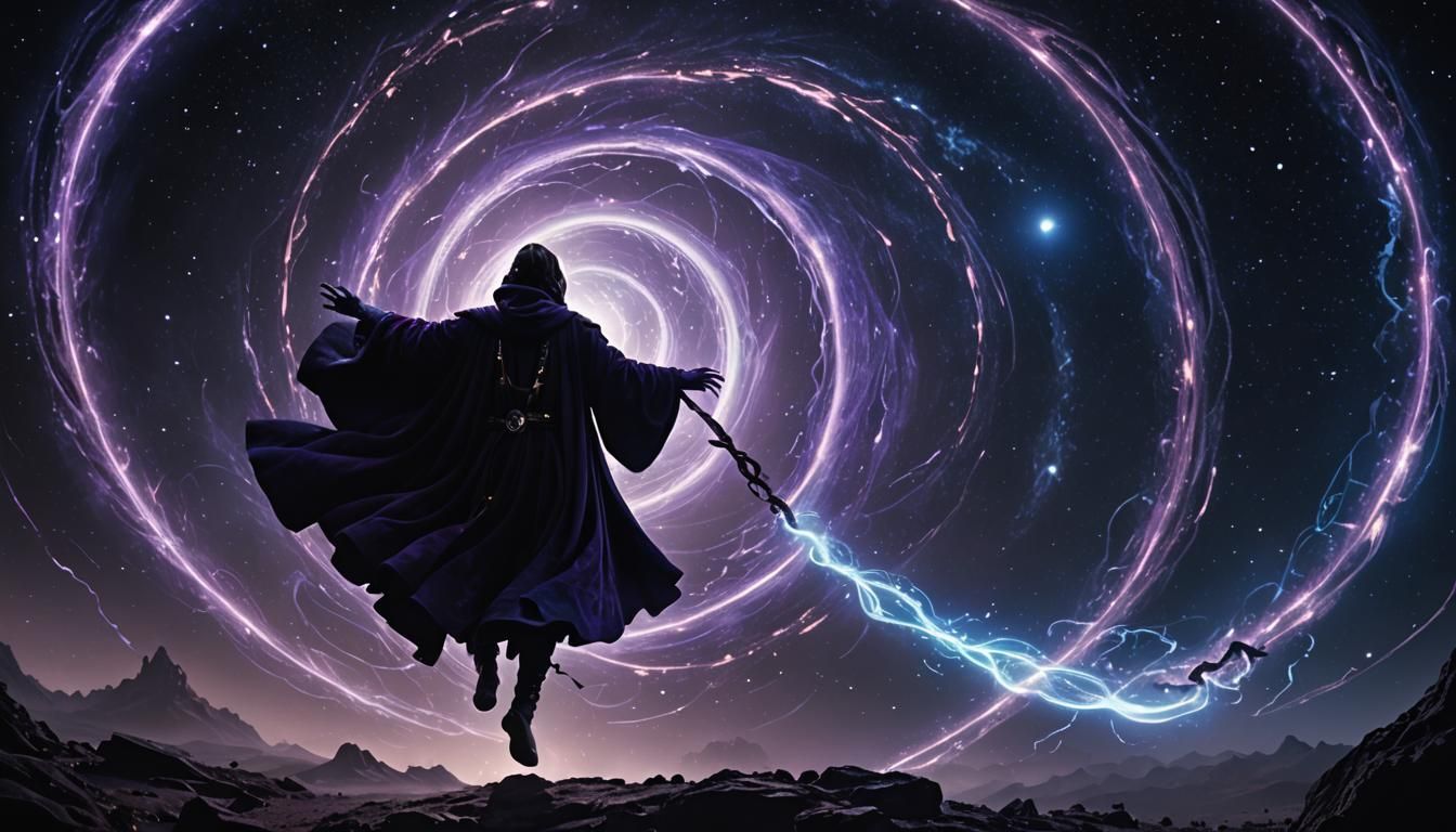 Sorcerer Ascendant: A Cinematic Dark Fantasy Still