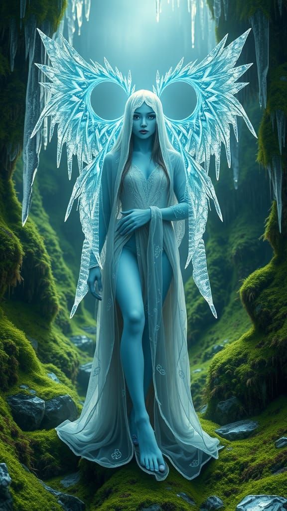 Ethereal Fairy Waterfalls with Magic Wand