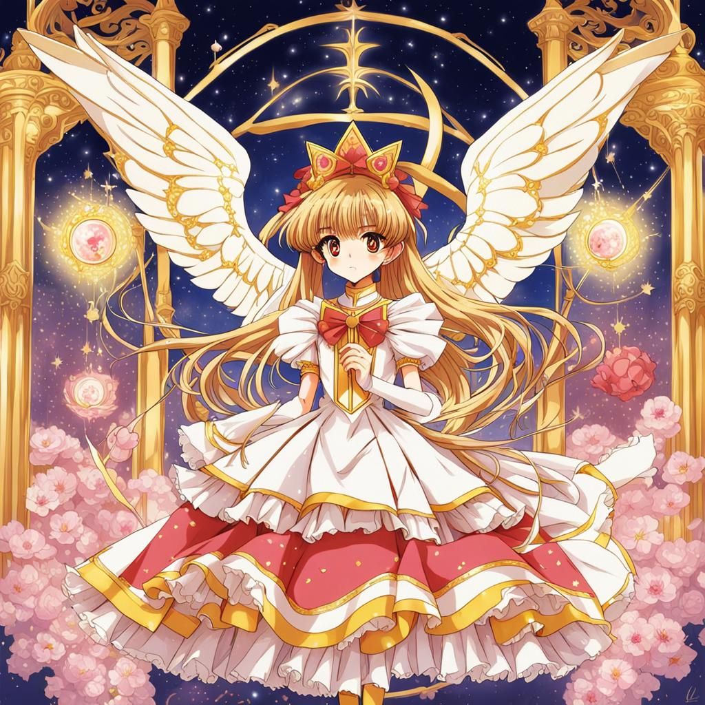 Cardcaptor Sakura with Clow Cards Anime Style