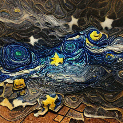 Dreamy Starry Night Sky, AI Art