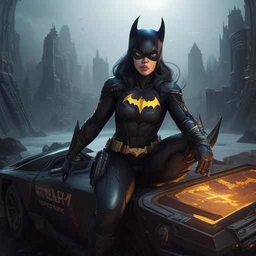 Dynamic Batgirl Underground Comix Art